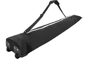 Lixada Sac de snowboard et de ski avec roulettes, sac de rangement étanche pour équipement de ski