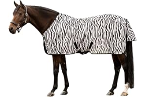 Waldhausen Fliegendecke Zebra mit Kreuzgurten, 155 cm