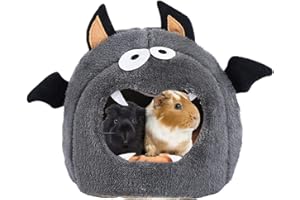 Vehomy Meerschweinchenbett Häschenhöhlenbett Versteckkäfig Zubehör Kleines Haustier Warmes süßes Fledermaushausbett für Meerschweinchen Hamster Frettchen Zwergkaninchen Ratten Igel Chinchilla