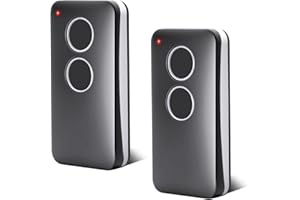 WVOILLTY Mando a distancia para puerta de garaje de 433,92 MHz, 2 canales, compatible con v2 PHOX2, PHOX4, TRC4, TSC4, Phoenix 2, Phoenix 4, Rolling Code