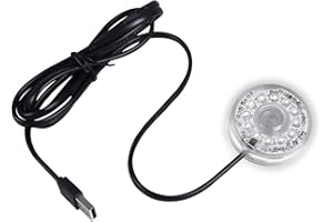 DONGKER Luce Subacquea per Acquario, DC 5V 1W USB Lampada Sommergibile Impermeabile per Acquari, Mini Luci Decorazione per Piscina, Serbatoio Pesce, Piante Acquatiche Natale
