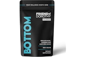 Friend of Dorothy - Bottom Fiber Supplement for Effortless Prep Time - Helps Promote Digestive Regularity - Psyllium Husk Based - for Men Who Bottom -180 Vegan Capsules