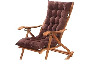 UWOBTN Cojín Reclinable para Tumbona, 120x48/150x48cm Cojines para Silla Mecedora, Exterior Reclinable Colchoneta Tumbona ,Cómodo Cojín de Sofá para Jardín, Piscina, Playa, Terraza y Balcón(E,120x48x8cm)