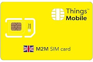 M2M SIM Card UNITED KINGDOM - Things Mobile - global coverage, multi-operator GSM/2G/3G/4G network, no fixed costs. €10 of credit included