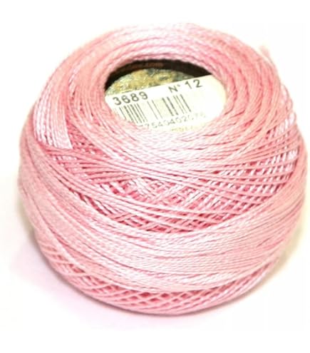DMC Perle Cotton Ball Size 12, 120m Colour 211 LIGHT LAVENDER