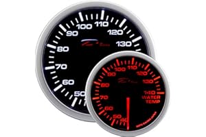 Depo Racing WA5237B-C WA-Series Instrument/Gauge, fumo, 52 mm