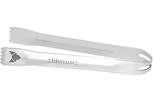 FENNEK Szczypce do grilla z tytanu | bardzo kompaktowe | idealne do stosowania z asortymentem Hobo | Made in Germany