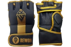 URBANSBEE Gants de MMA, Gants Boxe Cuir pour Grappling Sparring, Muay Thaï, Kickboxing Arts Martiaux Combat Gloves Hommes Femmes entraînement