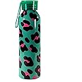 Polar Gear Animal Print Aluminum Water Bottle 650ml – Official Merchandise, Kids Reusable Non Spill BPA Free Recyclable - Ideal For School Nursery Sports Picnic - Multicolour, Green and Black