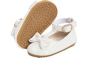 TMEOG Scarpe Neonato Morbido Confortevole Scarpine Neonato Suola Antiscivolo Scarpine Primi Passi Bambino 0-18 Mesi