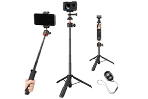 K&F Concept MS11 statyw do selfie, statyw do telefonu komórkowego, 60 cm, kijek do selfie z pilotem zdalnego sterowania, statyw do smartfona, mini statyw kompatybilny z iPhone/Samsung/DJI Osmo