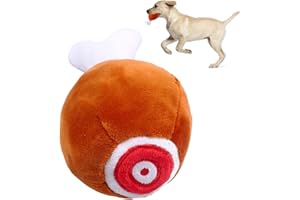 Juguete para mascotas con muslos de pollo | Juguetes chirriantes para perros con muslos de pollo | Juguetes suaves con chirrido jugando pequeños juguetes para cachorros de animales Wenmin
