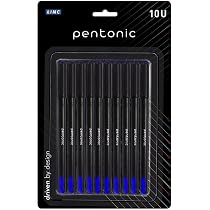 Pentonic BR-T Druckkugelschreiber Set – 18 Stück, Blaue Tinte, 0,7 Mm Feine Spitze Für Büro Und Schule
