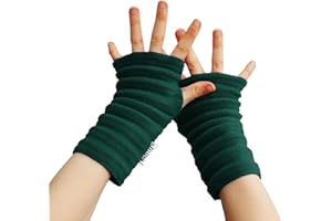 Anna Falcke Wristee® Infant(4-6yrs) Kids Fingerless Gloves | Thermal Unisex Hand Warmer with Thumbhole(Bottle Green)
