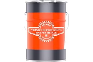 BEKATEQ Lacca protettiva per metalli 4in1 2,5L Verde muschio I Primer + Vernice antiruggine + Mano intermedia + Mano di finitura I Vernice per metalli per tetti, finestre, porte, recinzioni LS-570