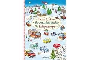 KAUFMANN ERNST VLG GMBH Mein Sticker-Adventskalender: Fahrzeuge - Über 500 Sticker + Stickerheft-Adventskalender (Mein Stickerbuch: ab 3 Jahre)