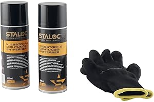 Staloc Klebereste Entferner - Klebstoffentferner zur Reinigung hartnäckiger Klebereste, Kleber Entferner, 400ml - 2 Stück