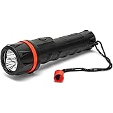 Velamp IRUB1LED Linterna de 3 LED en Goma hiperresistente. con Encaje cómodo. Funciona con 2 Pilas AA (no Incluidas). Súper B