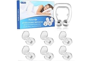 RUTIDA Anti Snoring Devices, 6 PCS Anti Snore Clip Magnetic Anti Snore Devices Silicone Snoring Nose Clip for Men/Women Comfortable Sleep Better Breathing