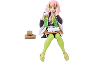 OTOKTI Slayer Statues, Anime Cartoon Characters Ghost Slayer Figure, Eating Onigiri Style Anime Figurine, Cute Anime Figure Gifts for Kids Fans Toy Collections Anime Merch