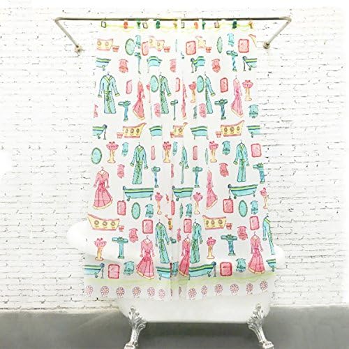 AJZGF Innovative Bathroom Products Pattern Translucent Matt Sunshade Padded EVA Bathroom Drinar Shower Curtain Anti-mildew Mildew Bathroom Accessories,200cm*180cm