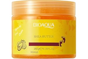 BIOAQUA Foot Care Herbal Massage Scrub-Exfoliating Cream Cleansing Delicate Feet Skin Shea Oil Natural Extracts180g