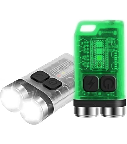 MINI Torcia Elettrica Ricaricabile Magnetica A Mani Libere Con 2 Porte Usb 50 Lumen Luce Soffusa Piccola E Potente Chiave Per Decorazioni Verde 90070124