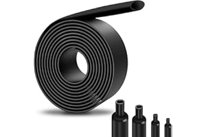 Adiwo 3:1 Gaine Thermorétractable, 30mm 1.5m Isolation Electrique Tube de Câble D'enveloppe Thermorétractable, Manchon Thermoretractable pour l'isolation des Câbles, Le Marquage, La Réparation