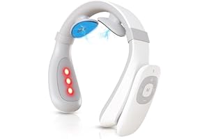 FORTHiQ Neck TENS Machine with Heat, Electric Neck Massager for Pain Relief, 15 Levels Deep Tissue Massage, Portable and Soothing