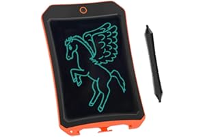 BIBOYELF LCD Electronic Writing Tablet Toys for 4-9Year Old Boys, Teen Boy Girl Birthday Presents Gifts,Christmas Box,8.5" Handwriting Paper Drawing Tablet Message Pad at Home and Outdoor(Orange D)