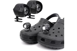 BIESVOY Croc Lights 2Pcs, Headlights for Croc Shoes with IPX5 Waterproof & 3 Light Modes Headlights, Croc Shoes Lights for Walking, Cycling, Adults, Kids