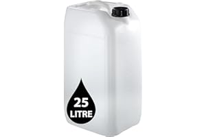 POWERCHEM 25L JERRY CAN - UN Approved Stackable Bottle Container + 61mm Tamper Evident Cap | Perfect for Storage of Water Liquids