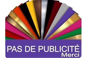 GRAVURE CONCEPT Plaque PAS DE PUBLICITÉ MERCI Adhésive PVC Pour Boîte Aux Lettres - Plaque Stop Pub - 8 cm x 2 cm - 21 Couleurs Disponibles (Violet)