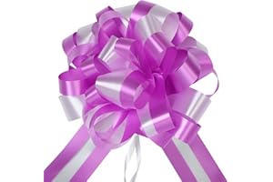 EDATOFLY 5 Piezas Lazos Regalos Grandes, Lazos Grandes para Navidad, Bodas, Fiestas, Decoración del Día de San Valentín y Envoltura de Regalos de (Morado)