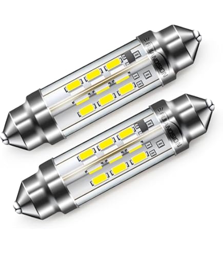 2x 6V 3W SV6 6x36MM FESTOON BULB LAMP LIGHT AUTO CAR MOTORCYCLE