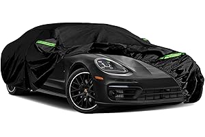 JUDANNA Waterproof Car Cover Replace for 2010-2024 Porsche Panamera, 6 Layers All Weather Full Car Covers with Driver Door Zipper Outdoor Cover for Car Sun Snow Rain Dust Protection