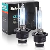 Safego 2 x D2S Xenon Headlight Bulb HID Xenon Light Car Lights White AC 12 V 35 W 6000 K