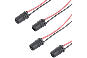 TOMALL Presa T10 Connettore precablato per lampadine a LED 194 Femmina (confezione da 4)