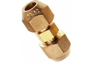 METER STAR Extensión de Tubo de Cobre para Aire Acondicionado, para Junta Doble, Conector intermedio de conexión de Cabeza Libre de Soldadura de Cobre 3/8" (9.53mm) Copper Tube