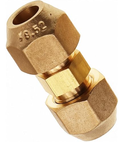 Raccord Rapide Clim 1/4 3/8 Lot De 2 Raccords Doubles 3/8" Pour Tuyaux En Cuivre, Rallonge De Tuyau En Cuivre Pour Double Raccord Articulu00e9, Diamu00e8tre Du Tube En Cuivre Pour U00e9crou U00e0
