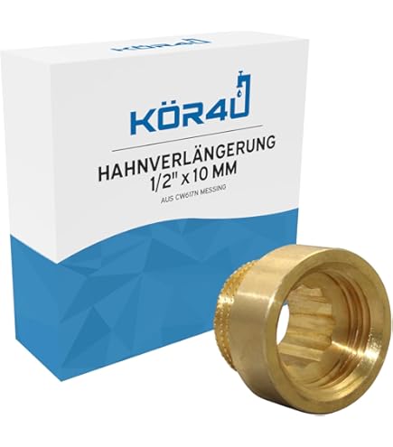 5er-Set Messing-Hahnverlängerungen 1/2 Zoll - Praktische Verlängerungsstücke Für Wasserhähne & Duschen