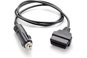 BBFLYOBD bbfly G1 OBDII Power Supply Cable, Car cable OBD II Vehicle ECU Emergency Power Supply Cable CAR Memory Save any 12V DC power source with Cigarette Lighter Connector(3.3FT/100CM)
