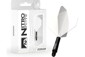 RED DRAGON Darts – Nitro Flite Integrerad Flyg & Axel System – No.2 Form och design - Finns i kort, mellan och mellan