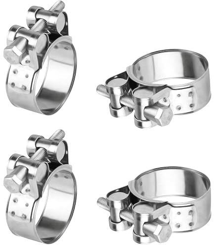 Fascette Stringitubo In Acciaio Inox 304 - 4 Pezzi, Regolabili 17-19mm, Per Tubi Acqua/Gas/Auto