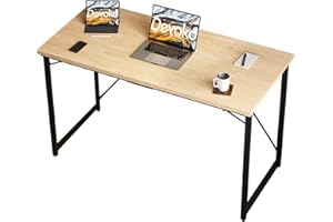 Devoko Małe biurko komputerowe 100 x 50 x 75 cm, biurko, do domu, biura, na laptopa, wzornictwo przemysłowe, stół biurowy, klon