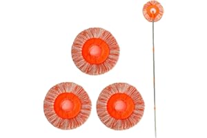 ALONGEN Mopa de limpieza giratoria de 360 grados con 4 barras extraíbles y 4 cabezales de fregona intercambiables, juego de limpieza de ventanas de polvo de microfibra redondo ajustable para pared de suelo