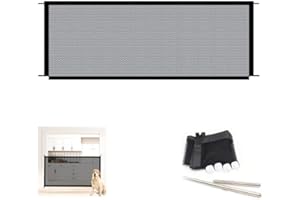 KIMUWOTE Schutzgitter für Haustiere, Zäune Gaze für Baby und Haustier, Torgitter, Treppentor, Tragbares Falten Hundetor, Gitter-Sicherheits-Treppentor, Magisches Tor, Safe Guard Überall Installieren