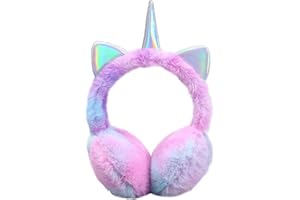 FIHDIOPO Ear Muffs Women Girls Earmuffs Winter Accessories Fluffy Plush Adjustable Adults Outdoor Thermal Ear Warmer Skiing Running Ears Covers Protector from Wind Cold Gift for Girls Ladies