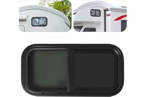 BJTDLLX Wohnwagen Fenster Caravan Seitenfenster Getönt Schiebefenster Insektenschutz Wohnmobilfenster Ersatzteile, 2023 Neu Seitenfenster Wohnmobil Fenster RV Camper-Fenster | EU Stock (600 x 300mm)