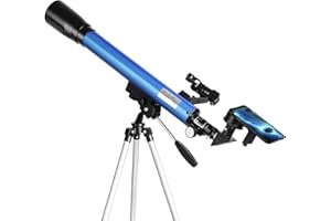 Tuword Teleskop Astronomie Teleskope F60050M Refraktor HD-Hochvergrößerung mit Sucherfernrohr, Verstellbarem Stativ& Smartphone Adapter Geeignet für Erwachsene Anfänger